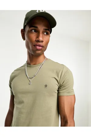 French Connection French Connection crew neck T-shirt in light khaki