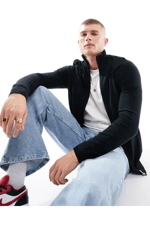 SELECTED Zip up knitted sweater in