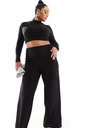 ONLY Wide leg pants in glitter
