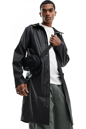 JACK & JONES Essentials rain resistant rain coat in
