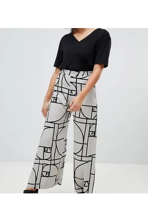Weekday Wide leg pants in deco print