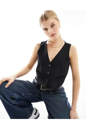 Miss Selfridge Button through vest in