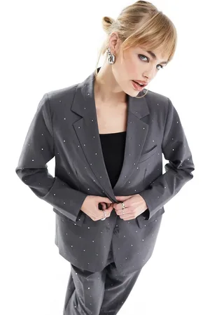 ONLY Rhinestone blazer in dark - part of a set
