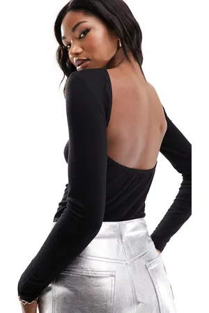 Simmi London SIMMI low back long sleeve top in