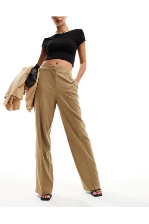 NA-KD Tailored pants in dark beige