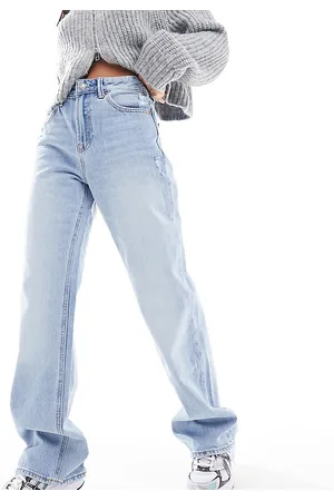 Stradivarius Petite 90s baggy dad jean in light