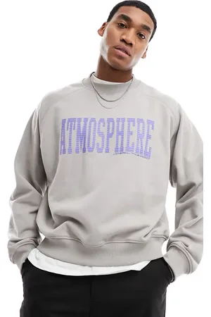 Weekday Raglan sweatshirt with front and back graphic prints in