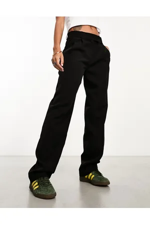ONLY High waisted tailored straight leg pants in