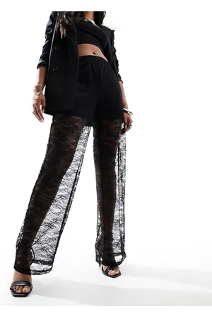Noisy May Lace wide leg pants in
