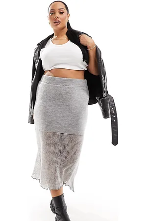 COLLUSION Plus knitted skirt in - part of a set