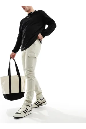 ASOS Skinny cargo pants in stone