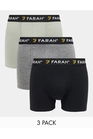 Farah 3 pack boxers in , khaki and gray