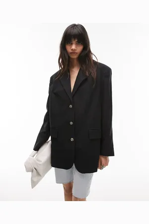 Topshop Linen-blend single breasted blazer in - part of a set