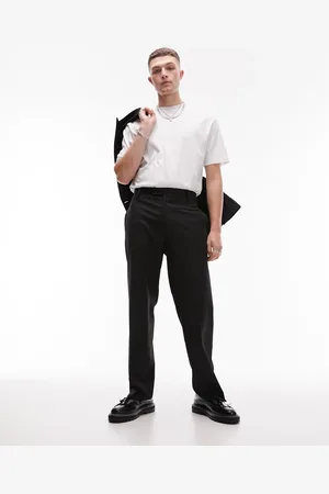 Topman Wide leg smart pants in