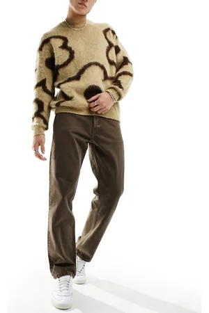 Dr Denim Dash regular fit straight leg jeans in washed chocolate