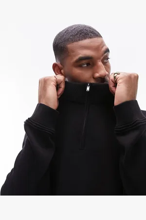 Topman Essentials 1/4 zip sweater in