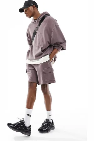 ASOS Sweat shorts with cargo pockets in washed