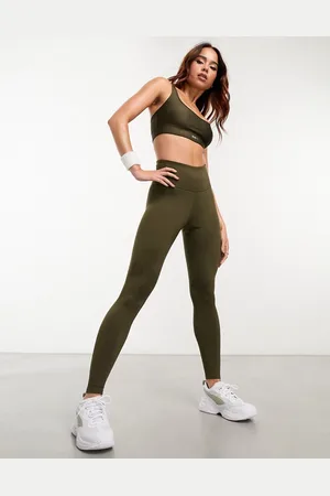 PUMA Running Evolve leggings in khaki