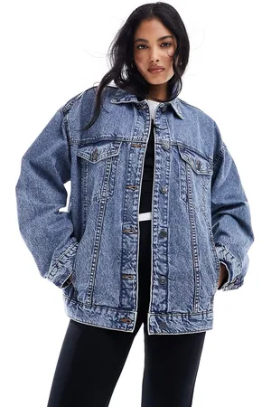 ASOS Oversize 90s denim jacket in midwash