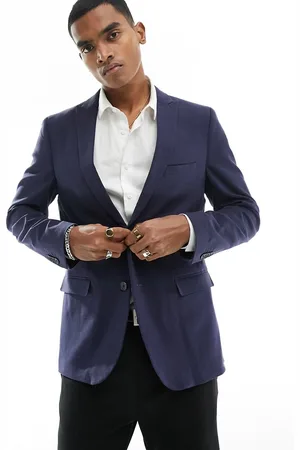 French Connection Linen look formal suit jacket in