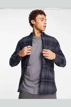 French Connection Long sleeve check flannel shirt in