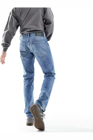 G-Star Mosa straight fit jeans in midwash blue denim