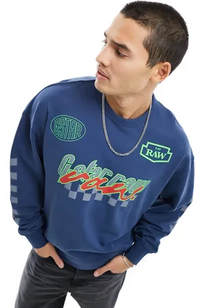 G-Star Motorsport oversized sweatshirt in with multi placement prints