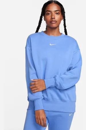 Nike Phoenix Fleece oversized sweatshirt in blue