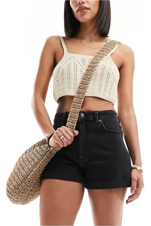 ASOS Denim comfort mom shorts in wash
