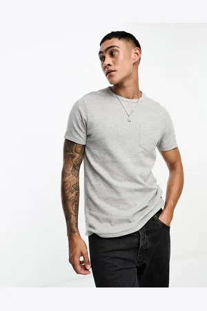French Connection Ottoman pocket T-shirt in light melange