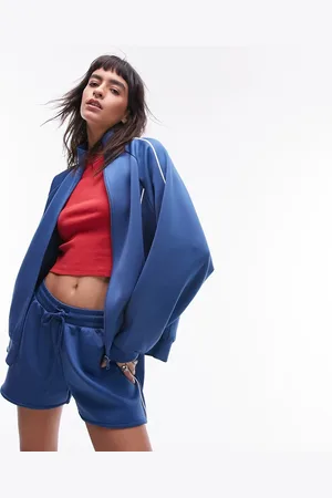 Topshop Sporty pictot zip through jacket in mid - part of a set