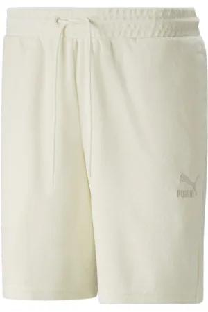 PUMA Classics 8" terrycloth shorts in beige