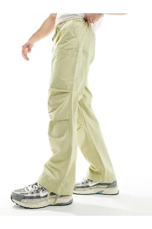 ASOS Cargo wide leg pants in sage poplin