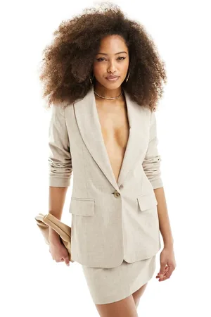 New Look Single button blazer in stone - part of a set