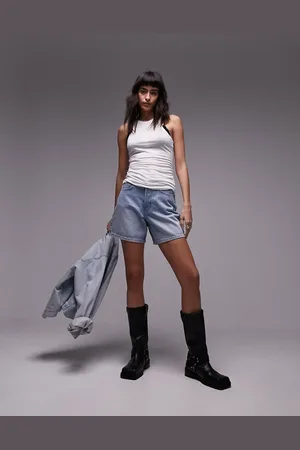 Topshop Premium slinky racer tank top in