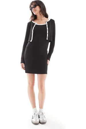 Pieces® Contrast cami mini dress in mono - part of a set