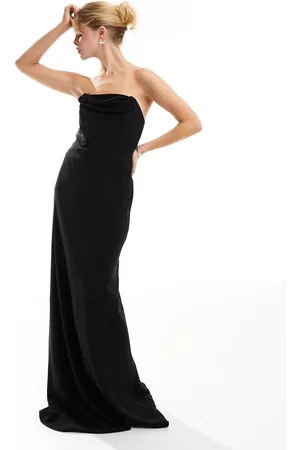 Six Stories Bridesmaids strapless ruched maxi dress in