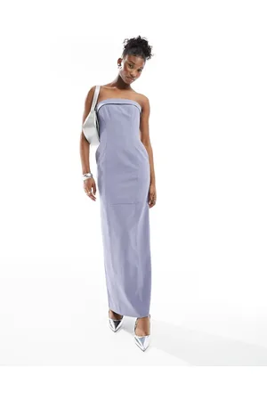 Extro & Vert Bandeau maxi dress in slate