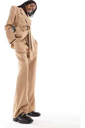 Extro & Vert Tailored wide leg pants in camel - part of a set