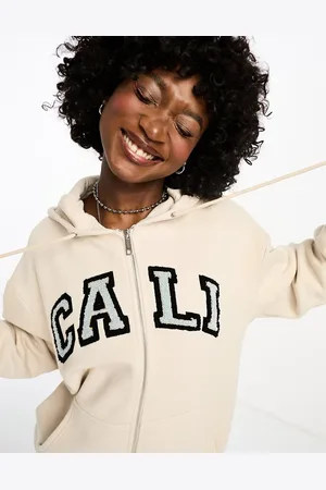 Cotton On Cotton On classic zip up hoodie in stone