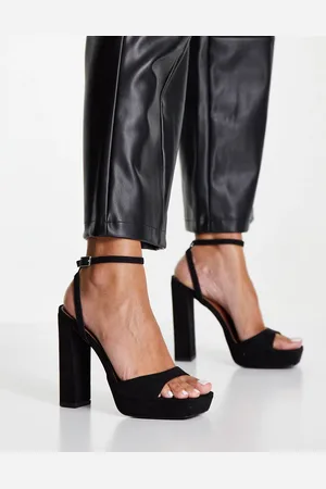 ASOS Noun platform barely there block heel sandals in