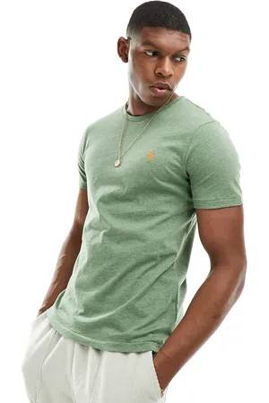 Ralph Lauren Icon logo t-shirt in mid heather