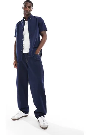 Ralph Lauren Icon logo short sleeve seersucker shirt in astoria