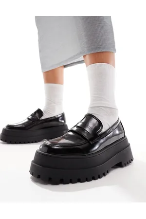 London Rebel Chunky loafers in