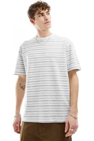 ASOS Relaxed T-shirt in textured stripe