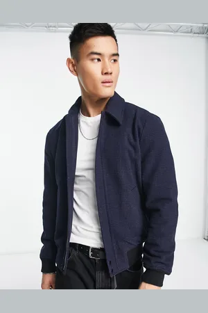 French Connection Harrington plaid jacket in