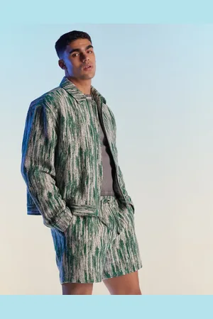 ASOS Oversized jacquard printed harrington jacket in - part of a set