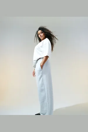 ASOS ASOS DESIGN Curve oversized sweatpants with turnback hem detail in heather