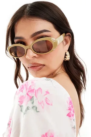 Le Specs Work it oval sunglasses in pistachio