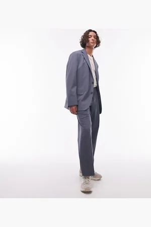 Topman Wide leg suit pants in